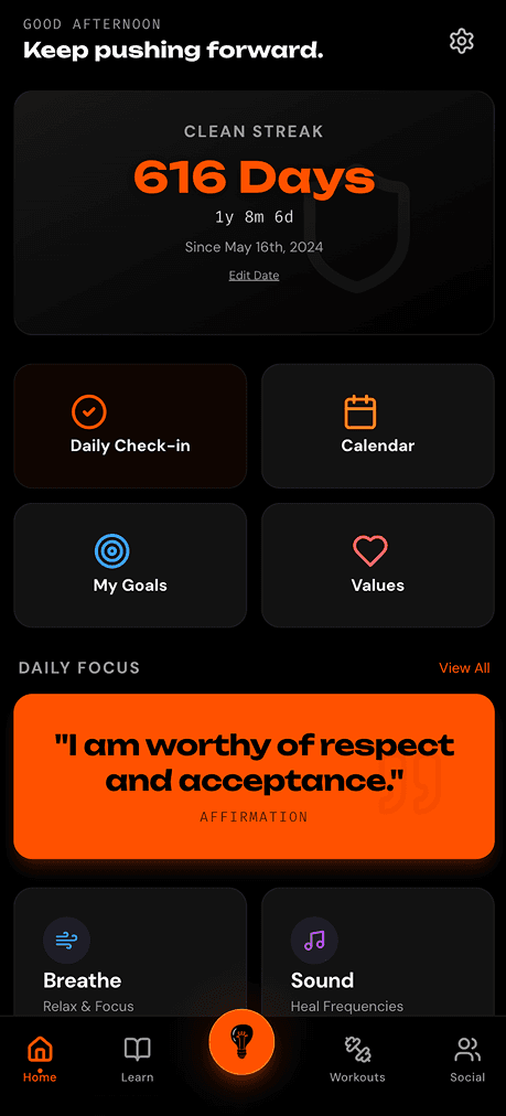 Home screen in the ATO Recovery app